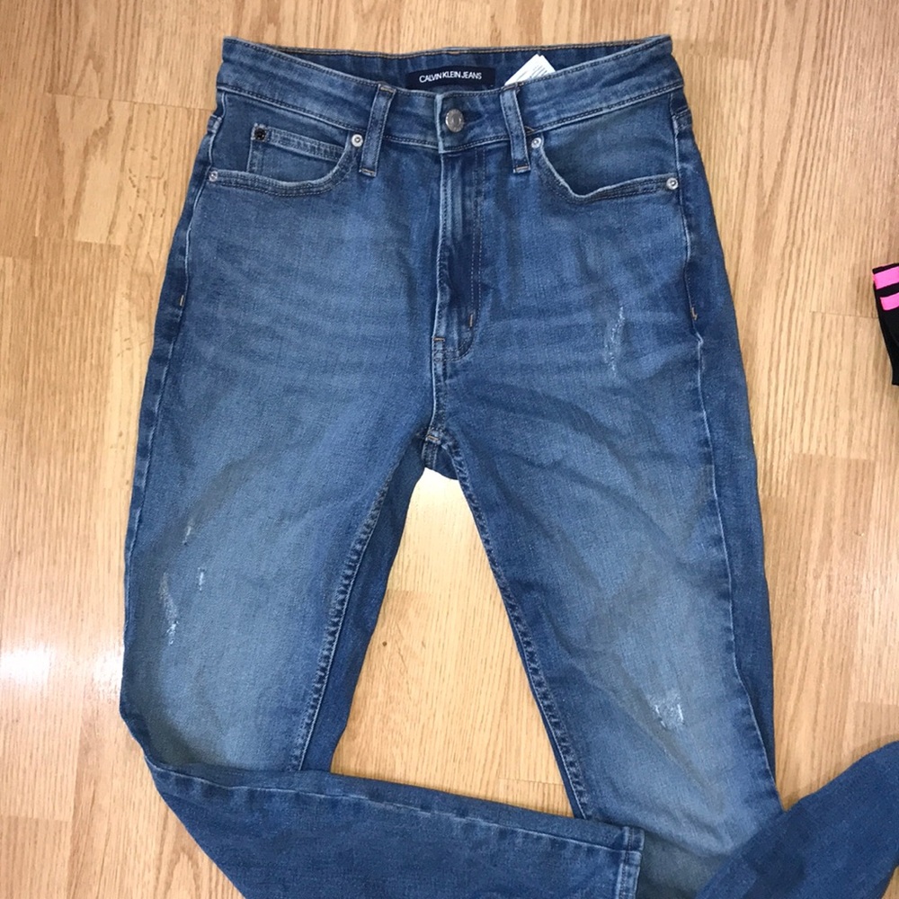 Calvin Klein high rise jeans